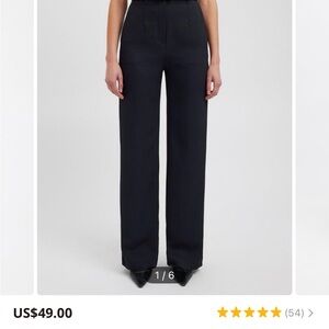 Commense Classic Black Wide Leg Pants